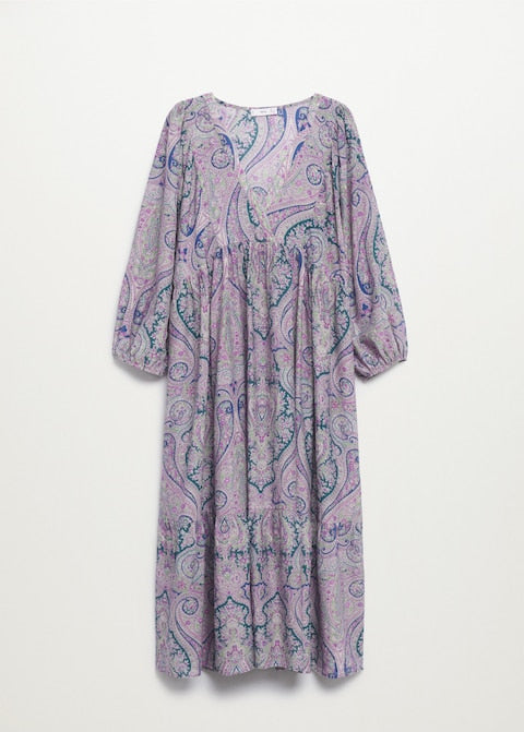 Paisley print dress
