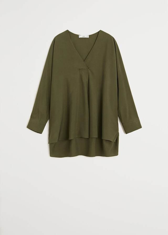 V-neck blouse