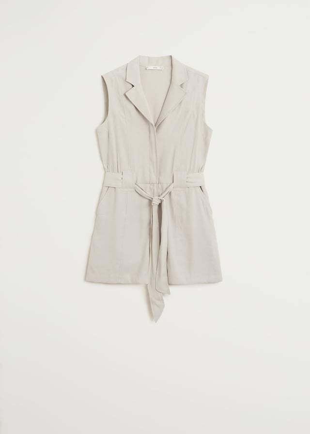 Bow short jumpsuit
