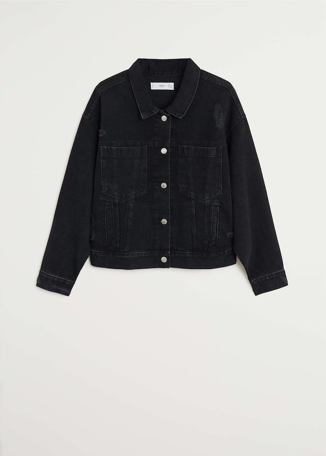 Faded denim jacket