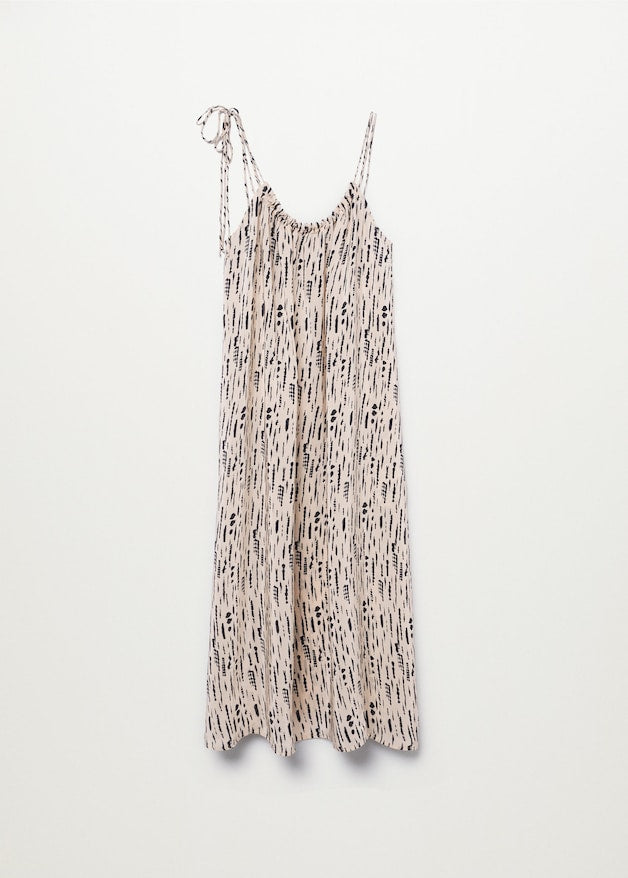 Ruched straps dress