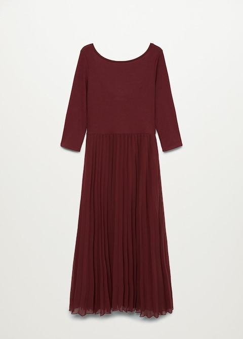 Pleated skirt dress
