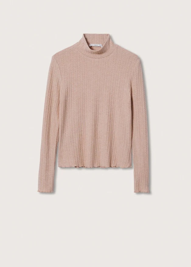 Textured knit t-shirt