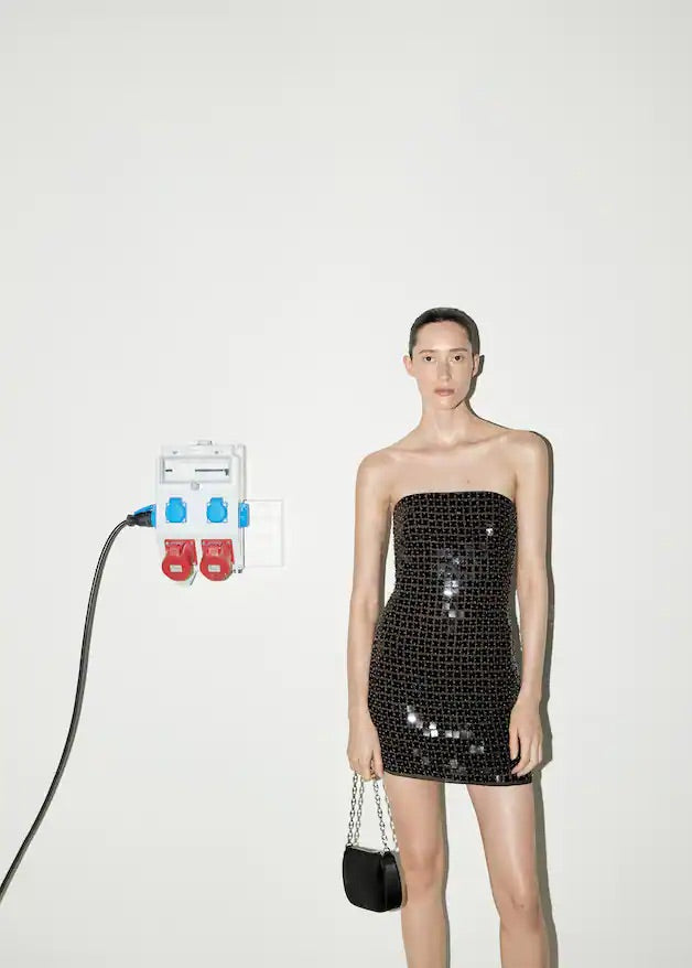Satin chain bag