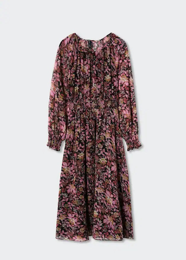 Flower print dress