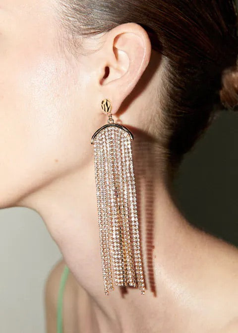 Crystal waterfall earrings