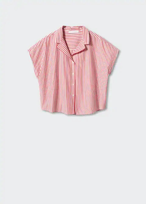 Short sleeve striped shirt