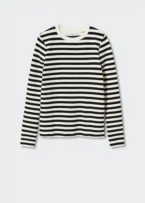 Rounded neck cotton t-shirt