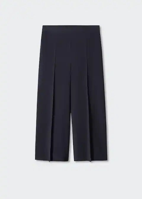 High-waist palazzo trousers