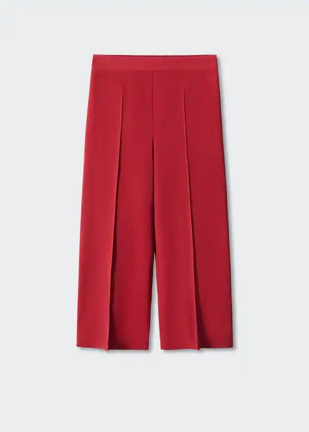 High-waist palazzo trousers