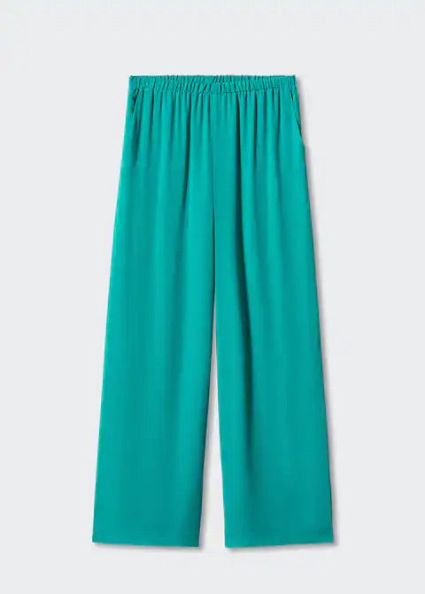 Textured palazzo trousers