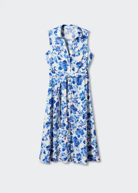 Floral shirt dress