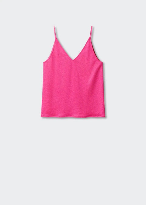 Strap linen top