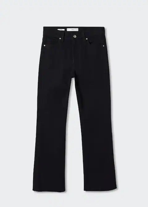 Crop flared jeans