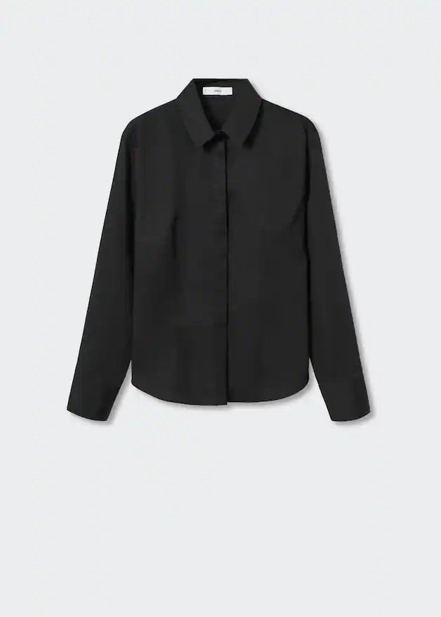 Essential cotton-blend shirt