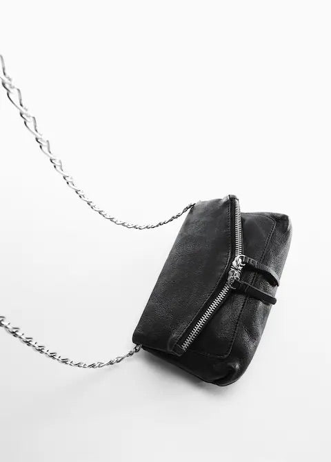 Chain leather bag