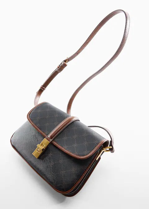 Logo printed crossbody bag