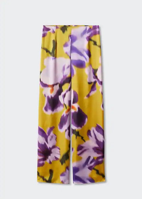 Floral palazzo trousers