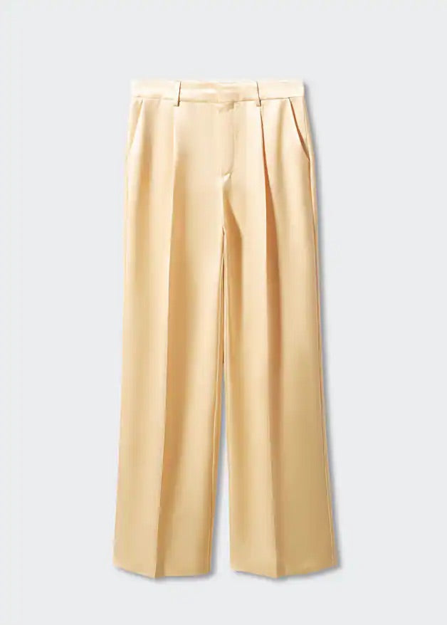 Satin palazzo trousers