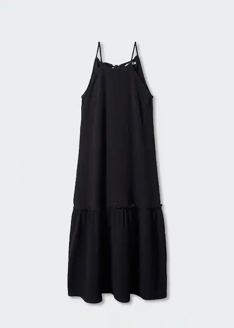 Long dress with embroidered detail