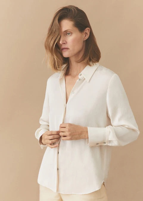 Satin finish flowy shirt