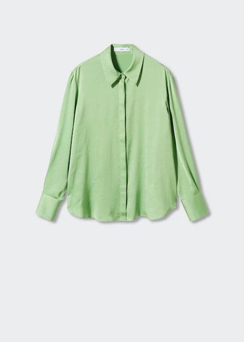 Satin finish flowy shirt