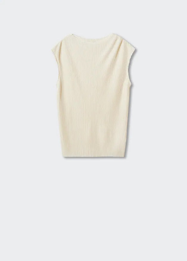 Pleated strap top