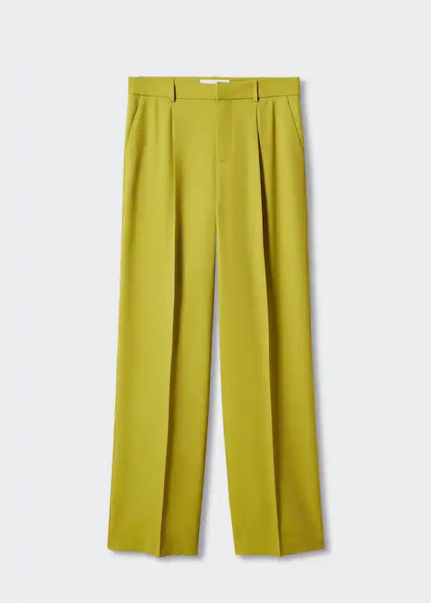 wide leg suit trousers