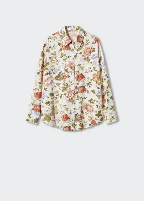 Printed flowy shirt