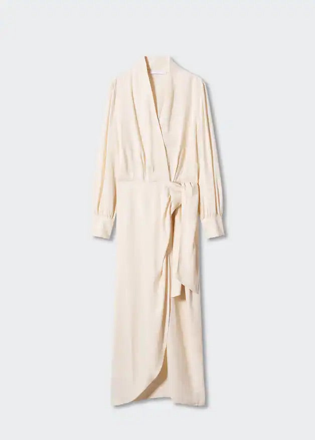 Draped wrap dress