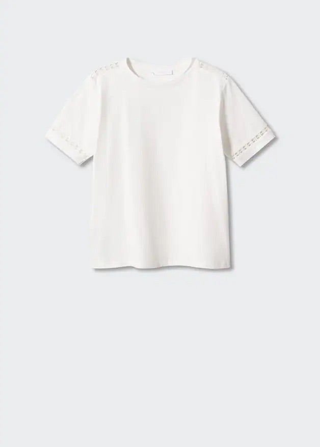 Embroidered detail T-shirt