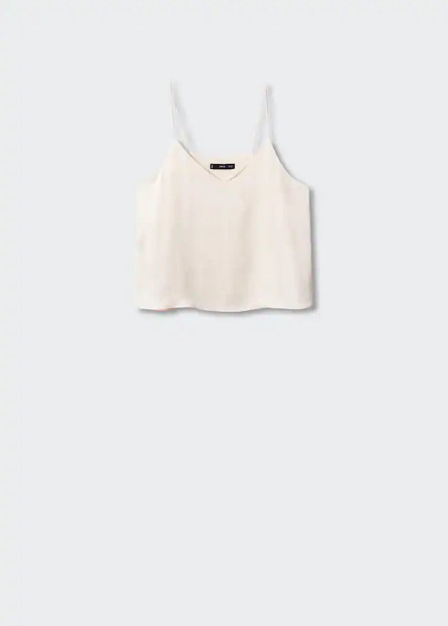 Satin top with straps