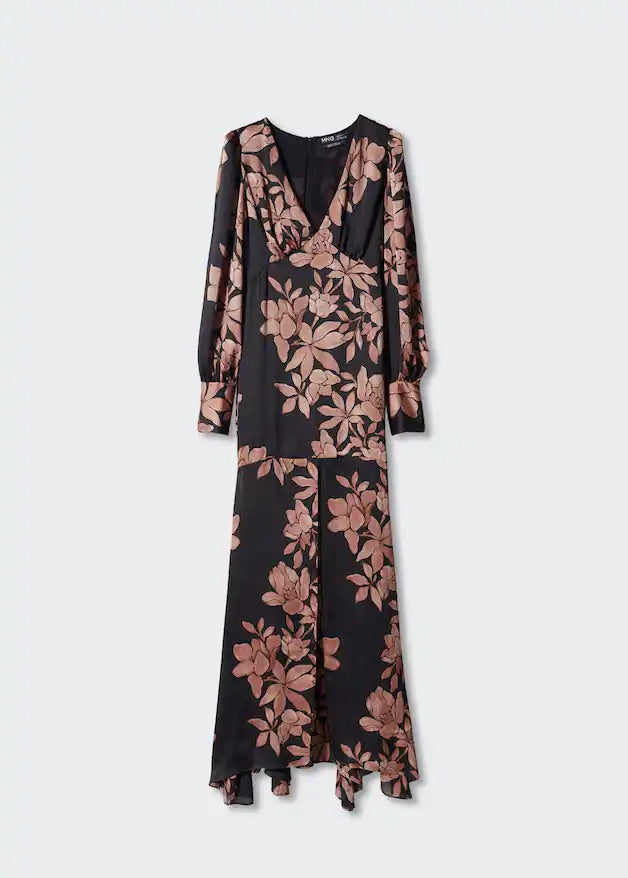 Floral chiffon dress