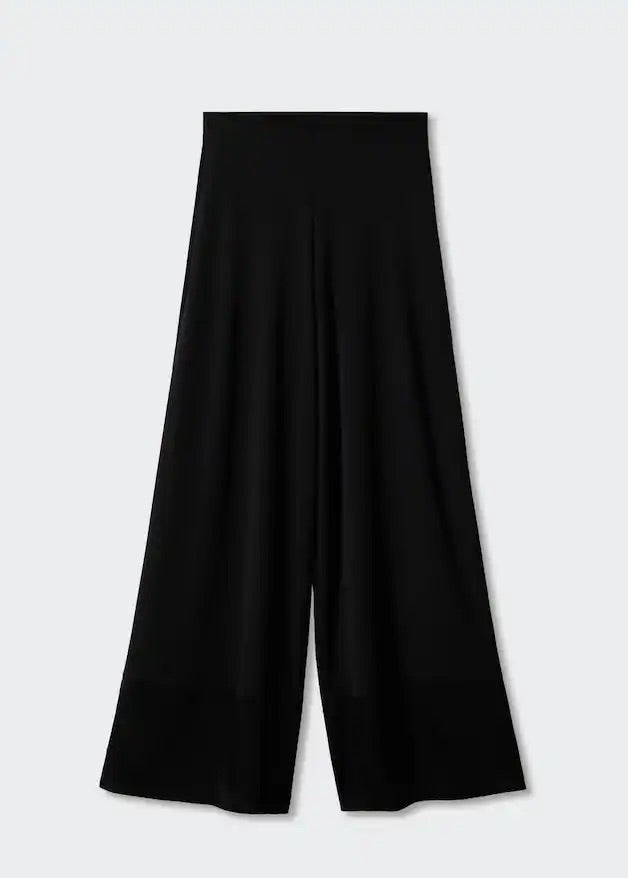 Satin panel palazzo trousers