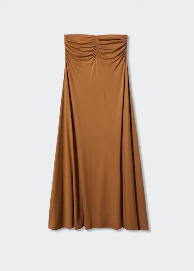Gathered waist skirt