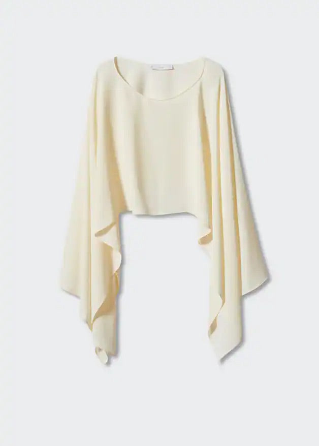 Flowing cape blouse