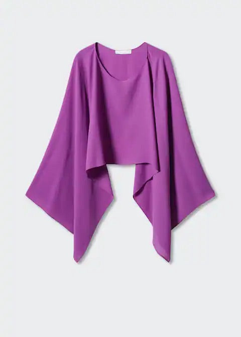 Flowing cape blouse