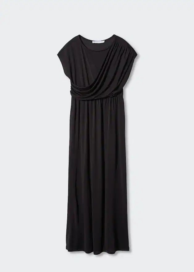 Draped detail dress