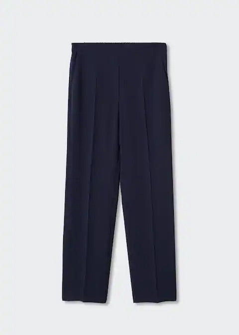 Elastic waist suit trousers