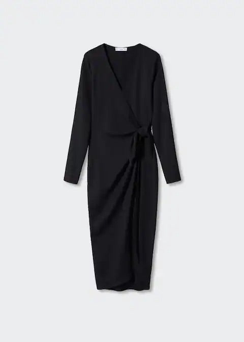 Bow wrap dress