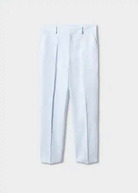100% linen suit trousers