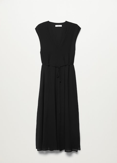Flowy belt dress