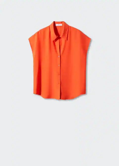 Sleeveless lyocell shirt