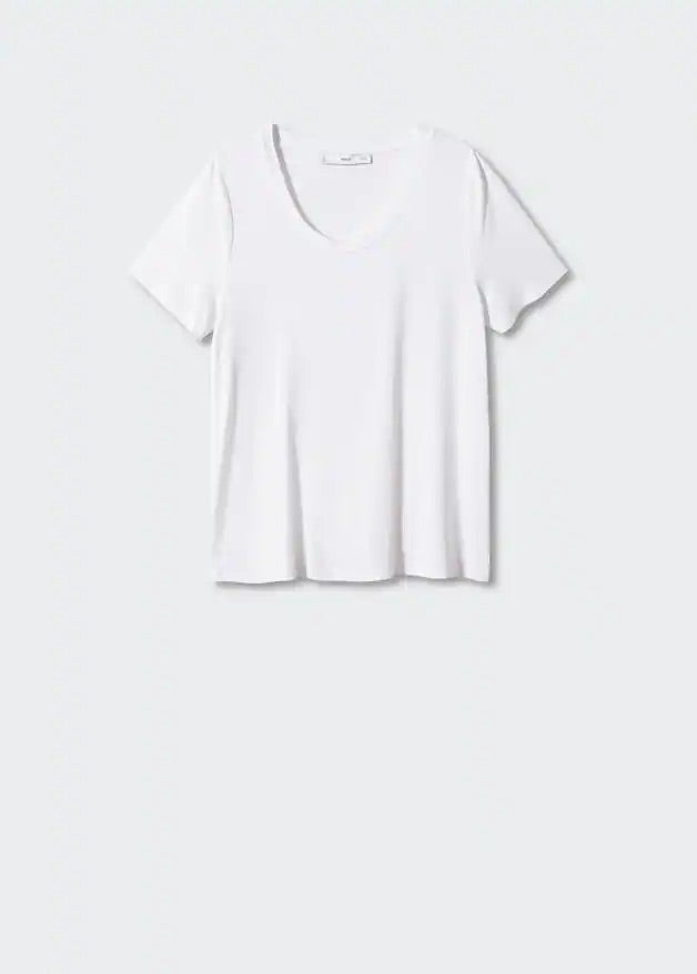 Low neck t-shirt