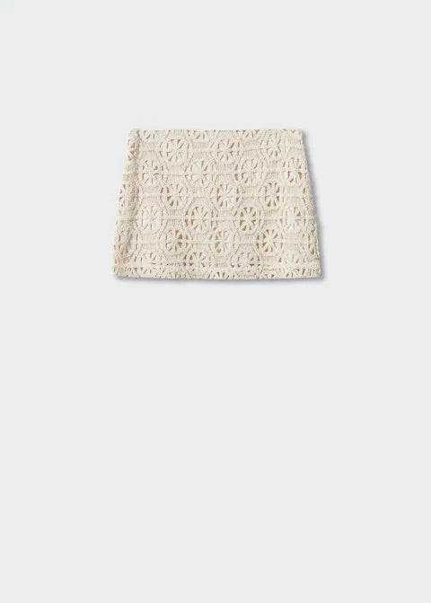 Crochet mini skirt