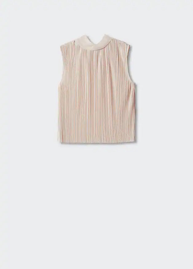 Pleated bow top