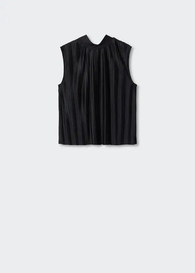 Pleated bow top