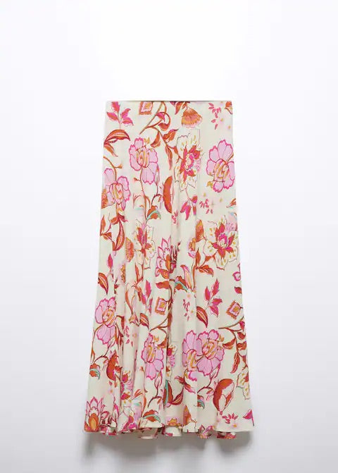 Floral long skirt