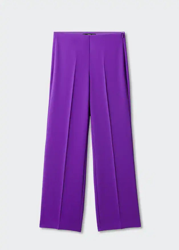 wide leg suit trousers
