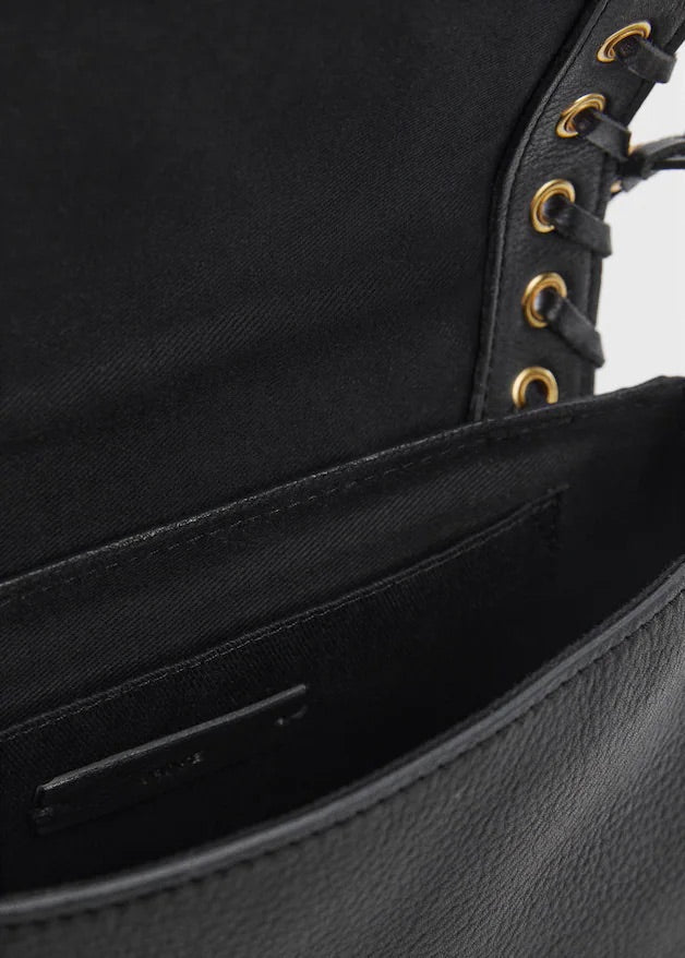 Stud leather bag